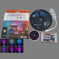 5V 5050 USB RGBIC rêve couleur fête de noël décor à la maison Mode musique BT App contrôle intelligent LED feux d'artifice bande lumière appliques murales