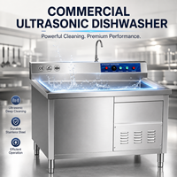 Machine de nettoyage de vaisselle commerciale, système de dégraissage par ultrasons pour les opérations de restauration