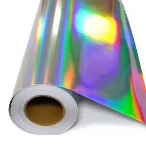 Étiquettes holographiques arc-en-ciel laser autocollantes en vinyle PVC, film réfléchissant, rouleaux d'impression, matériaux pour affiches - Product Image 3