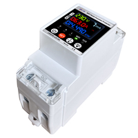 Medidor de Energía Multiparámetro Prepago con WiFi JIUJI, Montado en Riel, 220V AC 63A, Protector de Fugas Inteligente con WiFi