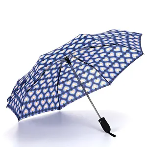 Yubo großhandel guter preis designer marke oem-werbung benutzerdefinierter regenschirm mit logodruck, auto-logo geschenk regenschirm zur förderung
