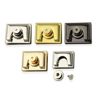 Accessoires de quincaillerie pour sac à main Deepeel AL170, alliage de zinc, serrure carrée décorative, serrure à mortaise, serrures à interrupteur