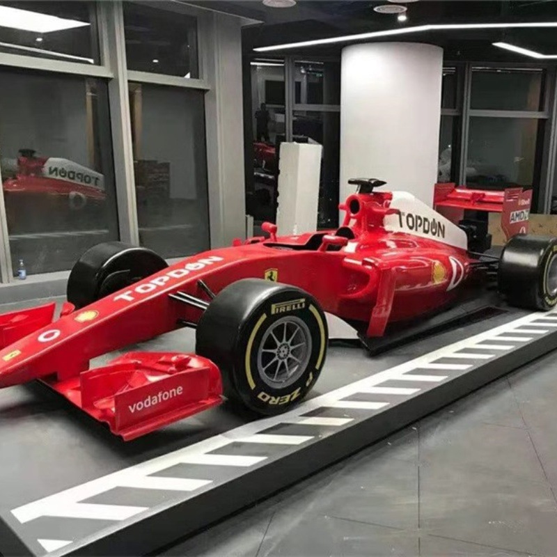 1:1 на заказ F1 гоночный автомобиль модель поезда из стекловолокна армированный пластиковый корпус реквизит красивая скульптура Chen для торгового центра