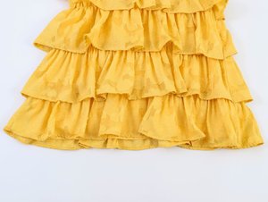 Vestido Midi Personalizado 2026 para Mujer con Cuello en V y Mangas Abullonadas, Vestido de Verano con Cintura Ajustada y Capas Fluidas, OEM/ODM por Fábrica China - Product Image 4