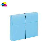 Papelería ecológica de alta calidad azul 350gsm papel de cartón prensado documento cartera carpeta de archivos productos de relleno