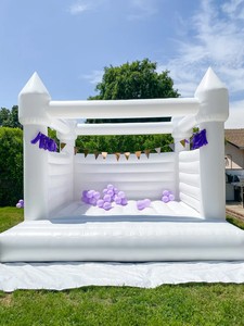 Castillo Inflable Blanco - Castillo Gigante para Niños, Fiestas <span class=keywords><strong>de</strong></span> <span class=keywords><strong>Cumpleaños</strong></span>, Bodas y Eventos - Product Image 6
