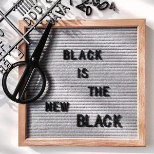 Wooden Letter <b>Board</b> Felt Message <b>Board</b> Square Office Home Decor DS7526 - Product Image 3