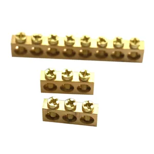 High quality brass bus bars earthing copper neutral link brass earth bar manufacturer as per customized size and drawings