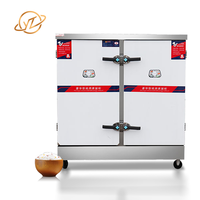 YITIAN Acier inoxydable 24 plateaux gaz riz vapeur armoire 201 plateau 304 plateau banquet chariot avec chauffé pour la cuisson à la vapeur des aliments restauration