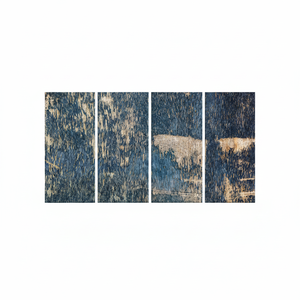 Navy Blue Printed <b>Canvas</b> <b>Wall</b> Art: Abstract Plaster Design,SET OF 4 <b>CANVAS</b> - Product Image 2