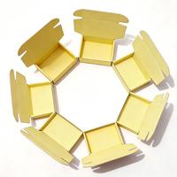 Individuell Bedruckte Geprägte Gelbe Flugzeugförmige Wellpappe Geschenk- und Versandboxen mit Seidenpapier-Verpackung