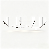 Tube LED 48V à double système et projecteur magnétique intégré série 15 pour projets de productivité commerciale