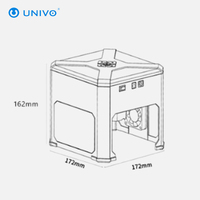 Machine de gravure laser Instrument optique: marquage du bois, du bambou, du panneau de PVC, de l'alimentation, de la maroquinerie UNIVO UBLM-K2-3W