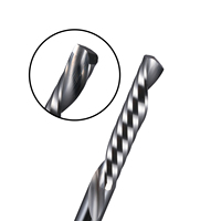 HOZLY HRC55 Fresa de carburo sólido de 1 filo de corte descendente a la izquierda, cortador CNC OEM para MDF, acrílico y plástico