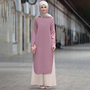 Vestido islámico Abaya musulmán <span class=keywords><strong>ropa</strong></span> de mujer Abaya largo musulmán <span class=keywords><strong>ropa</strong></span> de Oriente Medio <span class=keywords><strong>moda</strong></span> Hui vestido de noche traje conjunto de 2 piezas - Product Image 4