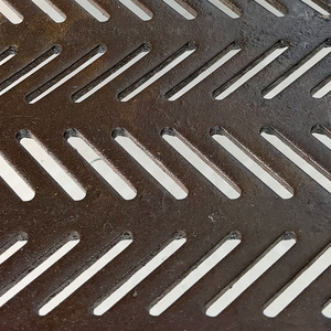 Tôles métalliques perforées sur mesure, directement de l'usine, diverses configurations de trous (fendues/hexagonales), écran à haute surface ouverte - Product Image 4