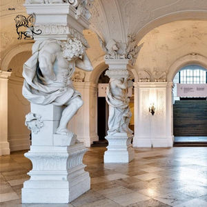 Columnas Decorativas de Piedra Natural para Interiores, Diseño de Edificios, Estilo Romano Griego, Columnas de Mármol para Porche, Columnas de Mujer - Product Image 3