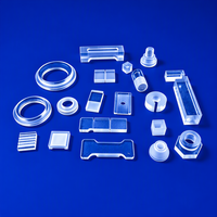 Composants en verre optique sur mesure, plaque de quartz transparente, disque, puce à microcanaux pour instruments optiques, utilisation en laboratoire