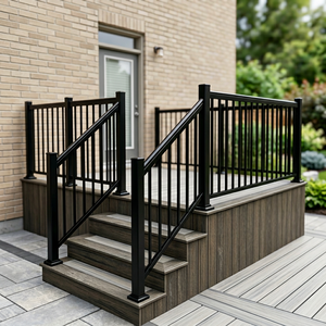 <span class=keywords><strong>Barandilla</strong></span> de <span class=keywords><strong>Escalera</strong></span> Decorativa Moderna de Aleación de Aluminio para Villa y Balcón, Tamaños Personalizados, Anticorrosión, Resistente a la Oxidación, Instalación Rápida - Product Image 2