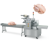 Máquina de envasado de pollo entero congelado de albóndigas automática vertical Máquina de envasado de bolsas de alas de pepitas de pollo