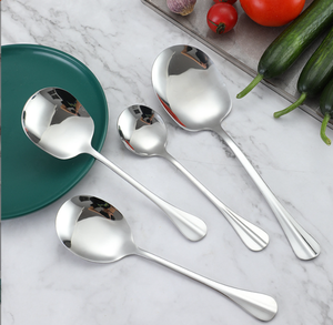DFC03 -2 Cucharas de Servicio Grandes de Acero Inoxidable para Restaurantes, Hoteles, Cafeterías y Buffets de Lujo - Product Image 3