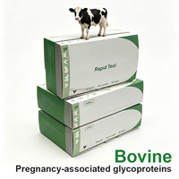 Kit de test rapide de grossesse bovine PAG pour usage vétérinaire, prix usine, test sur sang total et sérum pour la détection de l'élevage de bovins laitiers en ferme