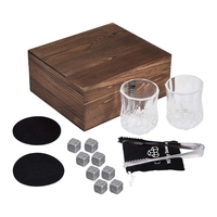 DIY Meilleures ventes Produits chinois populaires Pierres à whisky réutilisables en pierre ollaire pour glaçons, Coffret cadeau en verre