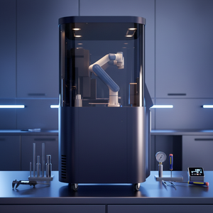 Máquina expendedora comercial de café, robot automático de té con leche operado con monedas, barra de mesa con brazo transversal, capacidad para 20-150 bebidas - Product Image 1