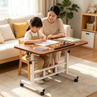 Bureau de travail portable, pliable, ergonomique, réglable en hauteur, convertible, pivotant, durable, écologique, en bois
