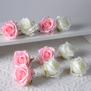 Têtes de roses artificielles en soie Late Elm, branche unique, 10g, pour décoration murale de bureau, cadeaux de mariage DIY - Product Image 4