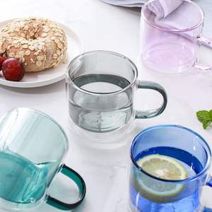 Verre à double paroi en borosilicate de haute qualité avec logo personnalisé, 300 ml, pour café, latte, thé, tasse personnalisée - Product Image 3