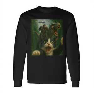 T-shirt à manches longues Surprised Cat T-Rex Bigfoot Ufo - Product Image 2