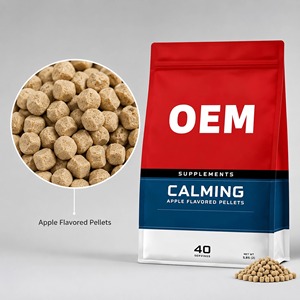 OEM Calming Support Pellets <span class=keywords><strong>Magnesium</strong></span> Thiamine L-Tryptophan Supplément calmant pour chevaux, soutien du confort musculaire, saveur pomme - Product Image 2