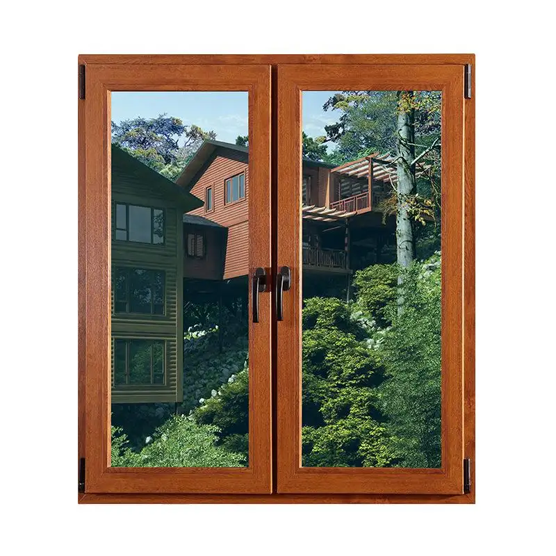 Fábrica fornecimento direto PVC emoldurado batentes janela casa personalizada janelas batentes francês janela