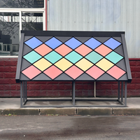 Système de tuiles solaires BIPV PERC double vitrage 19,83W, cellules photovoltaïques CdTe à film mince 400x400mm, haute efficacité, puissance fiable 25 ans