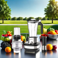 Happy Partner 6-in-1 Topklasse Hoge-vermogen Hoge-snelheid Elektrische Keukenblender Mixer Sapcentrifuge Blender Fabrikant Fruitblender