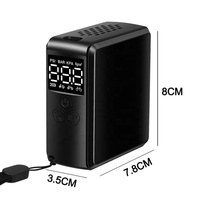 Tragbare Fahrrad-LED-Luftpumpe Kleinste Intelligente Kabellose Elektrische Reifenpumpe Mini Taschen-Rennrad-Autoreifenpumpe Schnelles Aufpumpen