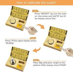 Toptan Fuzion marka taşınabilir <span class=keywords><strong>Mini</strong></span> dijital cep ölçeği 0.001g akülü paslanmaz çelik malzeme elmas altın takı - Product Image 5