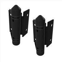 EKOO – Porte en verre sans cadre à charnière à ressort, en acier inoxydable 316L, finition satinée/polissée miroir, résistante à la rouille, pour balcon, villa, piscine