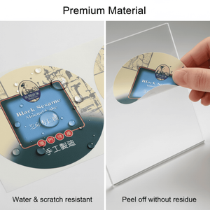 Venta de pegatinas personalizadas, impresas a medida, troqueladas, con corte suave y pegatinas para alimentos. - Product Image 2