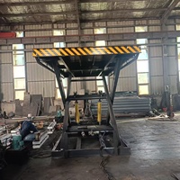 Plataforma Elevadora de Tijera Fija Hidráulica Eléctrica, Elevador de Carga 2m*2m, Capacidad de Carga 500kg-50000kg, Acero, Altura Máxima 15m
