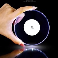 Sous-verre LED transparent ultra-fin avec base lumineuse pour thé au lait, idéal pour les remises de diplômes, le Ramadan, Diwali et l'utilisation en intérieur