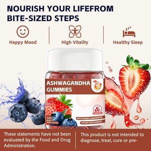 Gomitas de Ashwagandha de Marca Privada OEM con Suplemento de GABA, Salud Inmunológica, Equilibrio de Niveles de Cortisol, Apoyo para la Relajación - Product Image 4