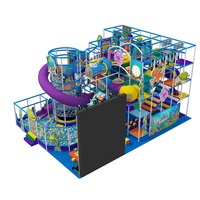 Parc d'attraction commercial Angel New Design Sea Theme Équipement de jeu pour enfants Aire de jeux intérieure avec mur d'escalade