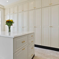 Système de dressing sur mesure style Shaker pour toute la maison, armoires de chambre en bois mélaminé de luxe