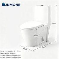 WC monobloc moderne en céramique, à poser au sol, avec chasse d'eau siphonique, équipement sanitaire de salle de bain, fournisseur OEM
