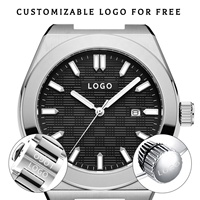 Meilleur fabricant chinois de montres OEM, montre de luxe pour homme, design transparent, mouvement lumineux, montre-bracelet à quartz pour homme