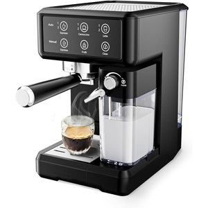 Cafetera Espresso Semiautomática con Panel LCD, 20 Bares, Multifuncional, Espumador de Leche, Estándar EU, UK, US - Product Image 1