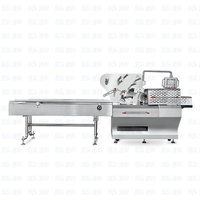 Machine d'emballage de gâteau de sac en plastique emballage à flux horizontal pour bar ice pop oreiller type pack équipement