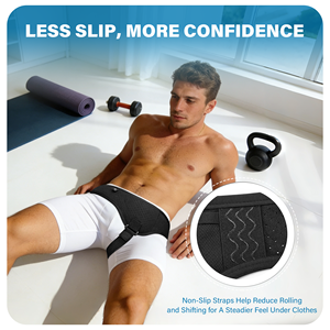 Ceinture de soutien confortable en mousse pour hernie inguinale, attelle abdominale avec coussinets de compression et protection - Product Image 5